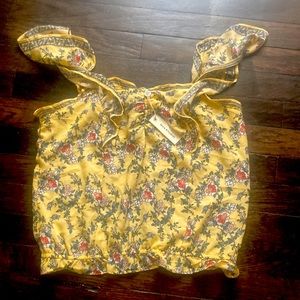 Max Studio floral blouse brand new size small